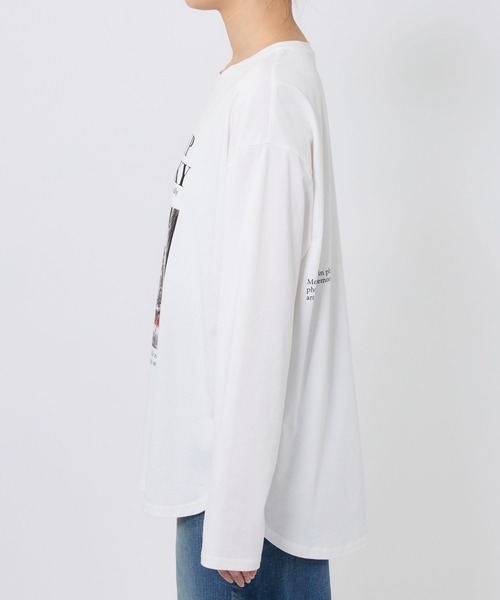 BARNYARDSTORM(バンヤードストーム)の「BARNYARDSTORM / フォトプリントロゴロンT / マシンウォッシャブル(Tシャツ/カットソー・レディース・ブラック/ホワイト・FREE)」の16枚目の写真