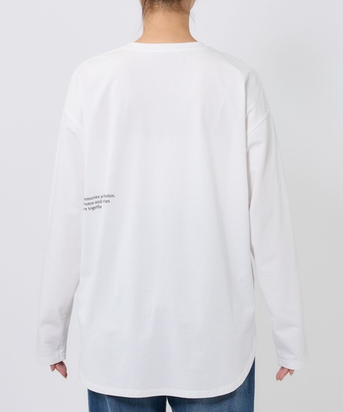 BARNYARDSTORM(バンヤードストーム)の「BARNYARDSTORM / フォトプリントロゴロンT / マシンウォッシャブル(Tシャツ/カットソー・レディース・ブラック/ホワイト・FREE)」の17枚目の写真