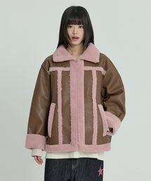 アーティフィシャルレザームートンブラウン