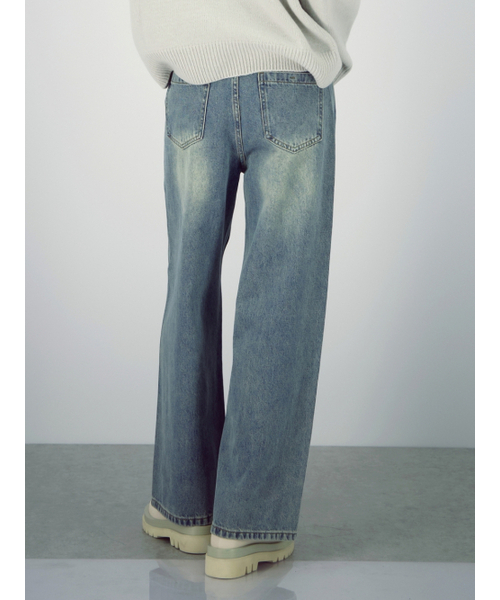 ACUD(アクド)の「Structure Washing Denim(デニムパンツ・レディース・スカイブルー・MEDIUM/SMALL)」の7枚目の写真