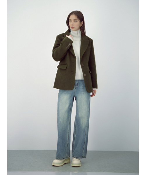 ACUD(アクド)の「Structure Washing Denim(デニムパンツ・レディース・スカイブルー・MEDIUM/SMALL)」の5枚目の写真
