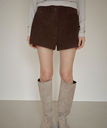 OURO（アウロ）の「CORDUROY BELT SHORTS [ BROWN ]（スカート）」