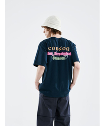 CORNOQ（コルノック）の「C-LOGO 半袖Tシャツ (ネイビー)（Tシャツ/カットソー）」