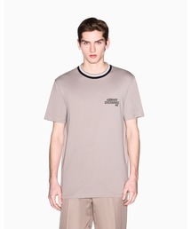 【A|X アルマーニ エクスチェンジ】AXロゴ リブドネック 半袖Tシャツ/REGULAR