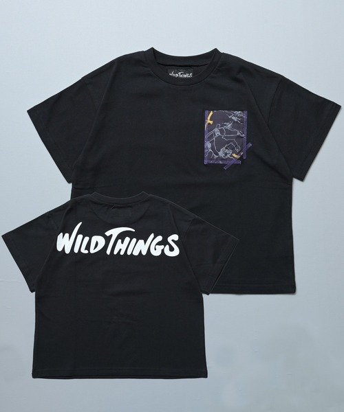 MARKEY'S(マーキーズ)の「【WILD THINGS】別注プリントTee(Tシャツ/カットソー・キッズ・ブラック/オフホワイト・90/100/110/120/130/140/150)」の2枚目の写真