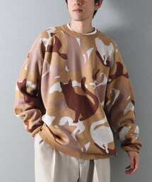 CRAFT STANDARD BOUTIQUE | ダブルジャカードアニマル柄ニットB(ニット/セーター)