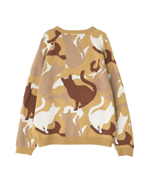 CRAFT STANDARD BOUTIQUE（クラフトスタンダードブティック）の「ダブルジャカードアニマル柄ニットB（ニット/セーター・メンズ・グレー/ベージュ・L/LL）」の10枚目の写真