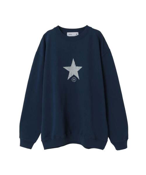 CONVERSE TOKYO(コンバーストウキョウ)の「STAR★ PRINT SWEAT(スウェット・レディース・ブラック/ネイビー/ホワイト・SMALL/MEDIUM)」の3枚目の写真