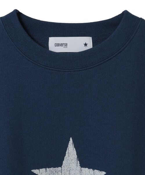 CONVERSE TOKYO(コンバーストウキョウ)の「STAR★ PRINT SWEAT(スウェット・レディース・ブラック/ネイビー/ホワイト・SMALL/MEDIUM)」の5枚目の写真