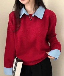 inst.ALL（インストール）の「レイヤードデザインニットプルオーバー（ニット/セーター）」