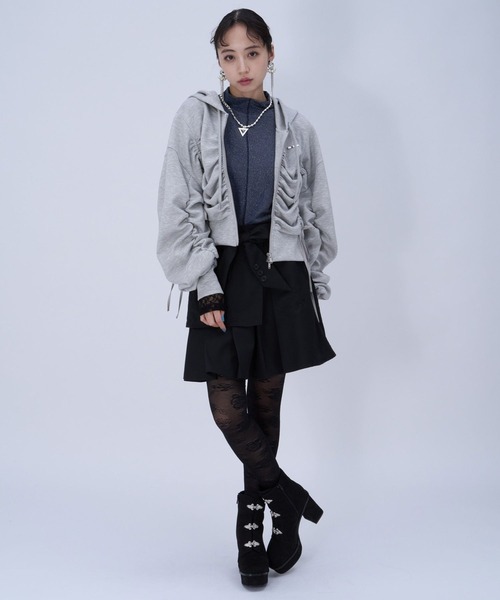 HARE(ハレ)の「ソデレースキリカエカットソー(HARE)(Tシャツ/カットソー・レディース・ブラック/ホワイト/ネイビー・FREE)」の19枚目の写真