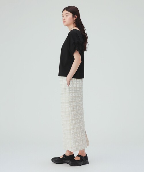 BEAMS HEART(ビームスハート)の「【洗える・二の腕カバー】ねじりスリーブ プルオーバー(Tシャツ/カットソー・レディース・イエロー系その他2/オフホワイト/その他/ブラック・FREE)」の17枚目の写真