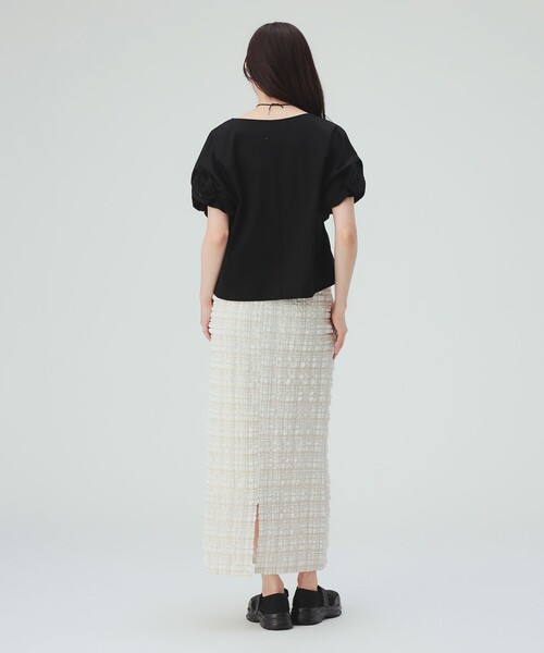 BEAMS HEART(ビームスハート)の「【洗える・二の腕カバー】ねじりスリーブ プルオーバー(Tシャツ/カットソー・レディース・イエロー系その他2/オフホワイト/その他/ブラック・FREE)」の18枚目の写真