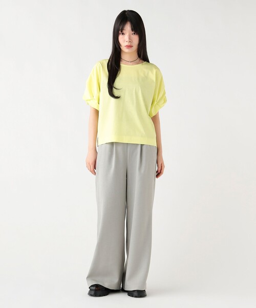 BEAMS HEART(ビームスハート)の「【洗える・二の腕カバー】ねじりスリーブ プルオーバー(Tシャツ/カットソー・レディース・イエロー系その他2/オフホワイト/その他/ブラック・FREE)」の22枚目の写真