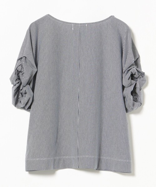 BEAMS HEART(ビームスハート)の「【洗える・二の腕カバー】ねじりスリーブ プルオーバー(Tシャツ/カットソー・レディース・イエロー系その他2/オフホワイト/その他/ブラック・FREE)」の9枚目の写真