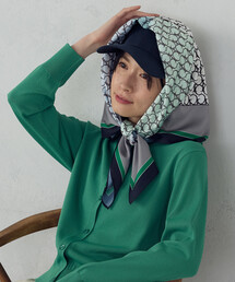 COMME CA ISM | ブロックカラーモノグラムスカーフ(ストール/ショール)