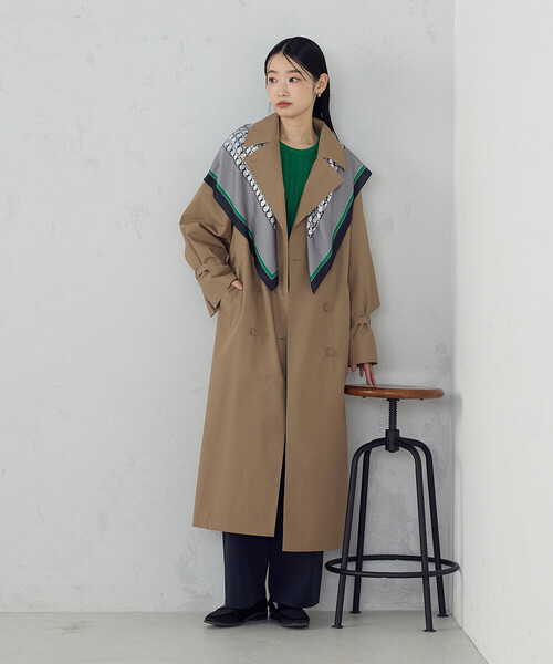 COMME CA ISM（コムサイズム）の「ブロックカラーモノグラムスカーフ（ストール/ショール・レディース・ネイビー系/ピンク系・FREE）」の8枚目の写真