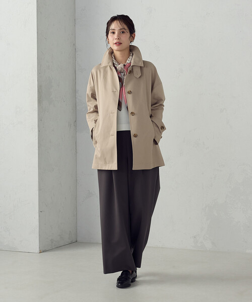 COMME CA ISM（コムサイズム）の「ブロックカラーモノグラムスカーフ（ストール/ショール・レディース・ネイビー系/ピンク系・FREE）」の11枚目の写真