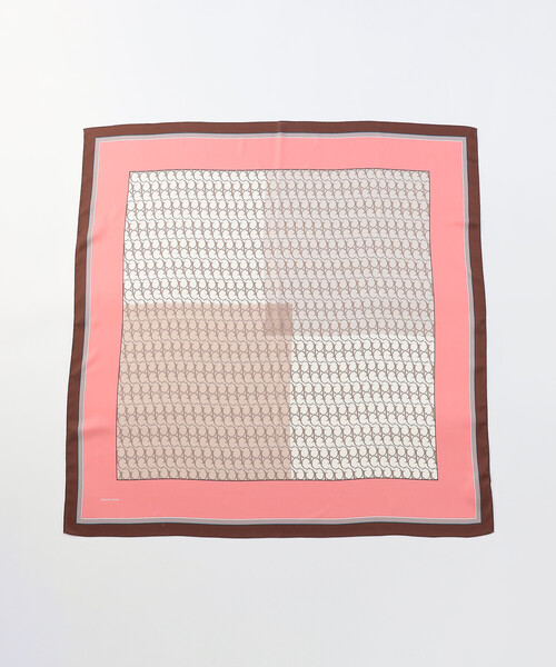 COMME CA ISM（コムサイズム）の「ブロックカラーモノグラムスカーフ（ストール/ショール・レディース・ネイビー系/ピンク系・FREE）」の13枚目の写真