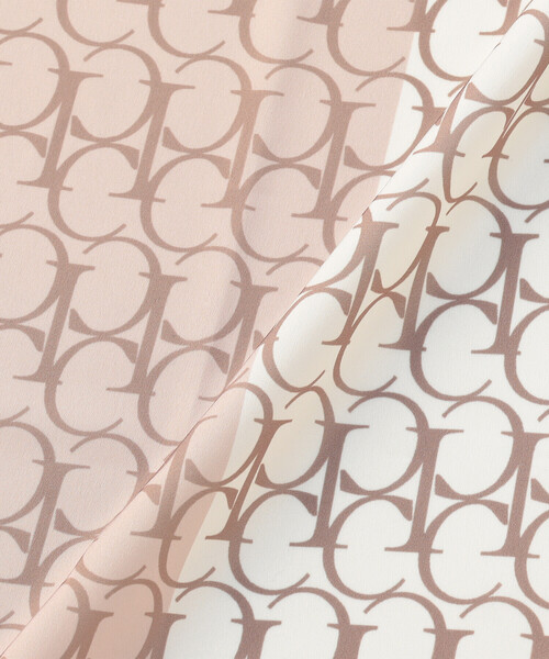 COMME CA ISM（コムサイズム）の「ブロックカラーモノグラムスカーフ（ストール/ショール・レディース・ネイビー系/ピンク系・FREE）」の18枚目の写真