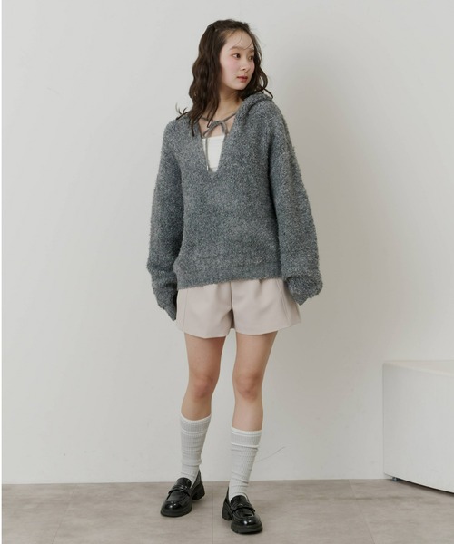 Olu.（オルドット）の「ダブルラインソックス（ソックス/靴下・レディース・グレー/チャコールグレー/アイボリー・FREE）」の12枚目の写真