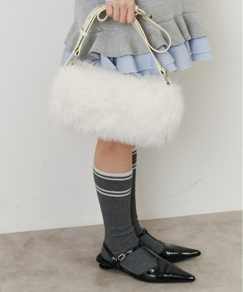 Olu.（オルドット）の「ダブルラインソックス（ソックス/靴下・レディース・グレー/チャコールグレー/アイボリー・FREE）」の10枚目の写真