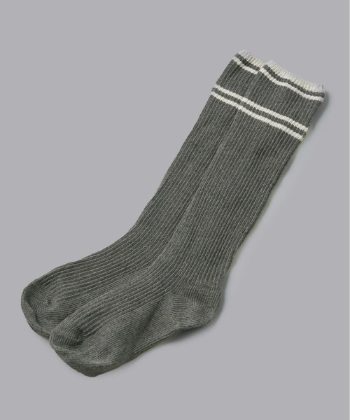 Olu.（オルドット）の「ダブルラインソックス（ソックス/靴下・レディース・グレー/チャコールグレー/アイボリー・FREE）」の14枚目の写真