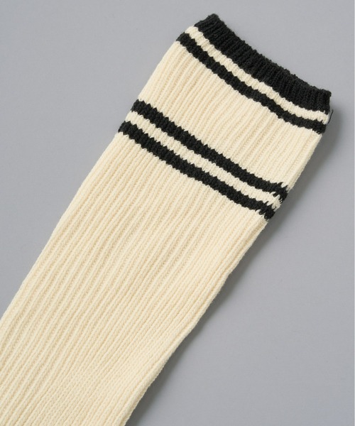 Olu.（オルドット）の「ダブルラインソックス（ソックス/靴下・レディース・グレー/チャコールグレー/アイボリー・FREE）」の16枚目の写真