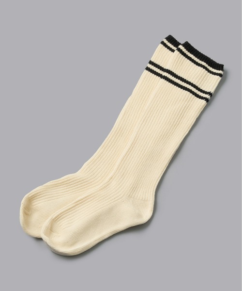 Olu.（オルドット）の「ダブルラインソックス（ソックス/靴下・レディース・グレー/チャコールグレー/アイボリー・FREE）」の15枚目の写真