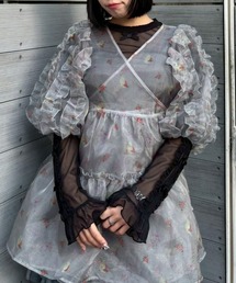 Candy Stripper（キャンディストリッパー）の「ROSEY CATS CACHE-COEUR ドレス（ワンピース）」