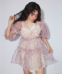 Candy Stripper（キャンディストリッパー）の「ROSEY CATS CACHE-COEUR ドレス（ワンピース）」