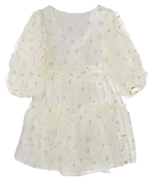 Candy Stripper(キャンディストリッパー)の「ROSEY CATS CACHE-COEUR ドレス(ワンピース・レディース・ピンク/グレー/ブラック/アイボリー・FREE)」の1枚目の写真