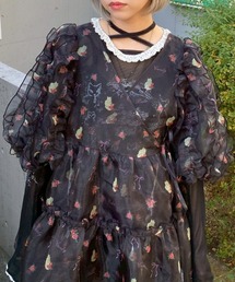 Candy Stripper（キャンディストリッパー）の「ROSEY CATS CACHE-COEUR ドレス（ワンピース）」