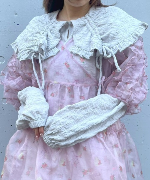 Candy Stripper(キャンディストリッパー)の「ROSEY CATS CACHE-COEUR ドレス(ワンピース・レディース・ピンク/グレー/ブラック/アイボリー・FREE)」の17枚目の写真