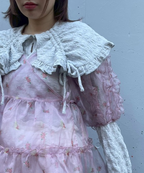 Candy Stripper(キャンディストリッパー)の「ROSEY CATS CACHE-COEUR ドレス(ワンピース・レディース・ピンク/グレー/ブラック/アイボリー・FREE)」の18枚目の写真