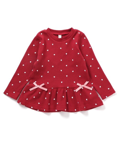 apres les cours(アプレレクール)の「ペプラムTシャツ/7days Style_ジュニア対応(Tシャツ/カットソー・キッズ・アイボリー/サックスブルー/ラベンダー/ネイビー/レッド/サーモンピンク・80/90/100/110/120/130/140)」の19枚目の写真