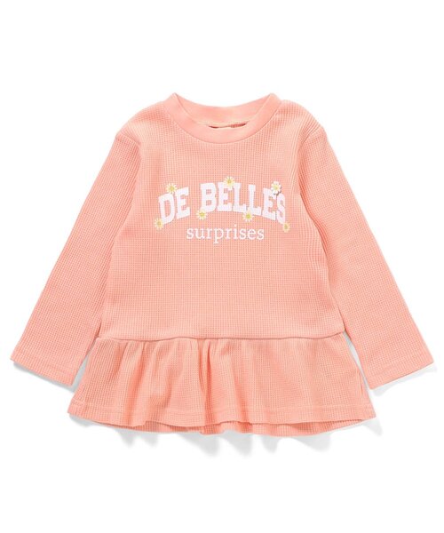 apres les cours(アプレレクール)の「ペプラムTシャツ/7days Style_ジュニア対応(Tシャツ/カットソー・キッズ・アイボリー/サックスブルー/ラベンダー/ネイビー/レッド/サーモンピンク・80/90/100/110/120/130/140)」の20枚目の写真