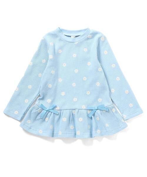 apres les cours(アプレレクール)の「ペプラムTシャツ/7days Style_ジュニア対応(Tシャツ/カットソー・キッズ・アイボリー/サックスブルー/ラベンダー/ネイビー/レッド/サーモンピンク・80/90/100/110/120/130/140)」の21枚目の写真