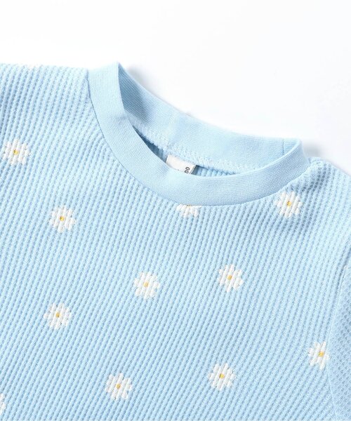 apres les cours(アプレレクール)の「ペプラムTシャツ/7days Style(Tシャツ/カットソー・キッズ・アイボリー/サックスブルー/ラベンダー/ネイビー/レッド/サーモンピンク・80/90/100/110/120/130/140)」の11枚目の写真