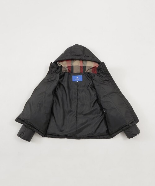 BLUE LABEL CRESTBRIDGE（ブルーレーベルクレストブリッジ）の「【はっ水】タフタダウンコート（ダウンジャケット/コート・レディース・ブラック/ダークネイビー・36/38/42/40）」の9枚目の写真