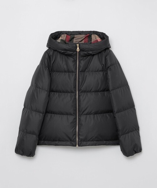 BLUE LABEL CRESTBRIDGE（ブルーレーベルクレストブリッジ）の「【はっ水】タフタダウンコート（ダウンジャケット/コート・レディース・ブラック/ダークネイビー・36/38/42/40）」の10枚目の写真