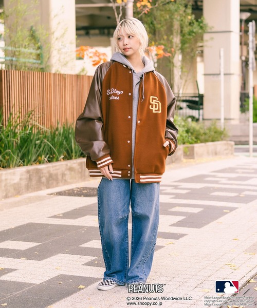 PEANUTS（ピーナッツ）の「【PEANUTS×MLB】オリジナルデザイン スタジャン バーシティージャケット アワードジャケット ドジャース ヤンキース パドレス（スタジャン・メンズ・その他2/その他1/その他・X-LARGE/LARGE/MEDIUM）」の18枚目の写真