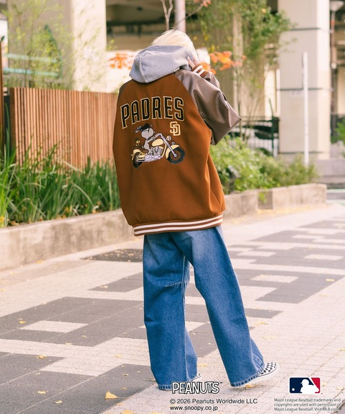 PEANUTS（ピーナッツ）の「【PEANUTS×MLB】オリジナルデザイン スタジャン バーシティージャケット アワードジャケット ドジャース ヤンキース パドレス（スタジャン・メンズ・その他2/その他1/その他・X-LARGE/LARGE/MEDIUM）」の22枚目の写真