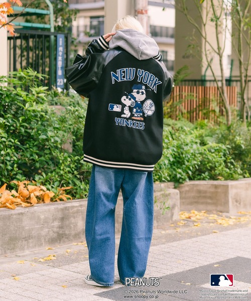 PEANUTS（ピーナッツ）の「【PEANUTS×MLB】オリジナルデザイン スタジャン バーシティージャケット アワードジャケット ドジャース ヤンキース パドレス（スタジャン・メンズ・その他2/その他1/その他・X-LARGE/LARGE/MEDIUM）」の11枚目の写真