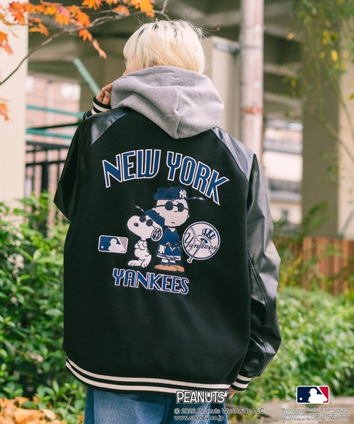 PEANUTS（ピーナッツ）の「【PEANUTS×MLB】オリジナルデザイン スタジャン バーシティージャケット アワードジャケット ドジャース ヤンキース パドレス（スタジャン・メンズ・その他2/その他1/その他・X-LARGE/LARGE/MEDIUM）」の12枚目の写真