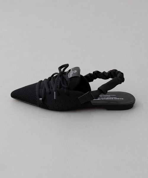 MAISON MAVERICK PRESENTS(メゾンマベリックプレゼンツ)の「【MAISON MAVERICK PRESENTS】Lace-Up Shushuback Flats(パンプス・レディース・ブラック/キャメル・M/S/L)」の22枚目の写真