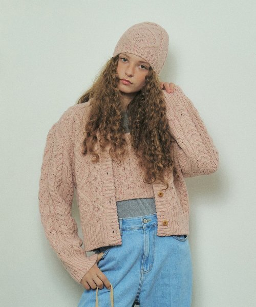 grove(グローブ)の「ロメルビーニー_PINK(ニットキャップ/ビーニー・レディース・その他・FREE)」の1枚目の写真