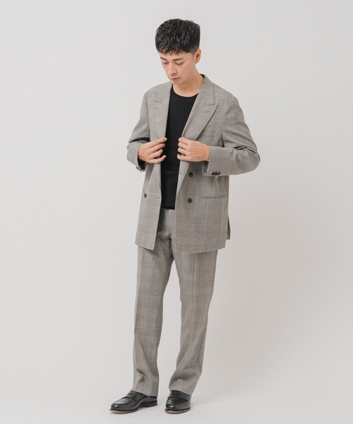 Couture d'adam（クチュールドアダム）の「COUTURE D’ADAM (クチュール ド アダム) 別注 Officer's Trousers Glencheck（スラックス・メンズ・グレー・42/40）」の3枚目の写真