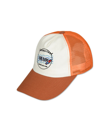 ULUK（ユルク）の「サマーランド刺繍メッシュボールキャップ_オレンジ（キャップ）」