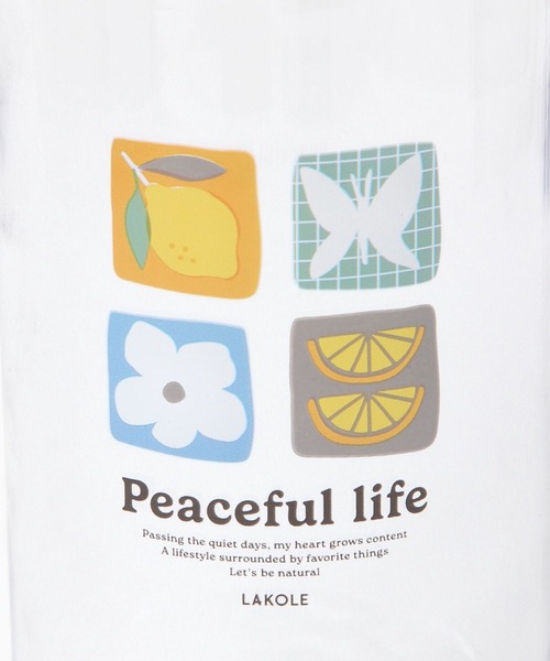 LAKOLE（ラコレ）の「【入園入学にも】[FRUITS AND BLOOM]クリアボトル / 612283（グラス/マグカップ/タンブラー・レディース・イエロー/ライトブルー・FREE）」の14枚目の写真